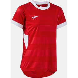 Joma Toletum VII Maillot Manches Courtes Femmes - Rouge / Blanc