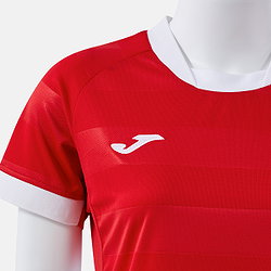 Présentation: Joma Toletum VII Maillot Manches Courtes Femmes - Rouge / Blanc