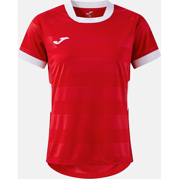 Joma Toletum VII Maillot Manches Courtes Femmes - Rouge / Blanc