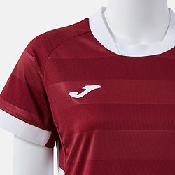 Présentation: Joma Toletum VII Maillot Manches Courtes Femmes - Bordeaux / Blanc