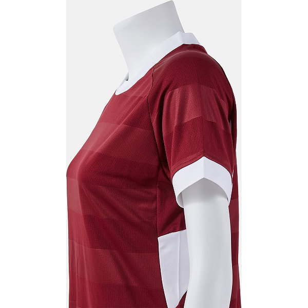 Joma Toletum VII Maillot Manches Courtes Femmes - Bordeaux / Blanc