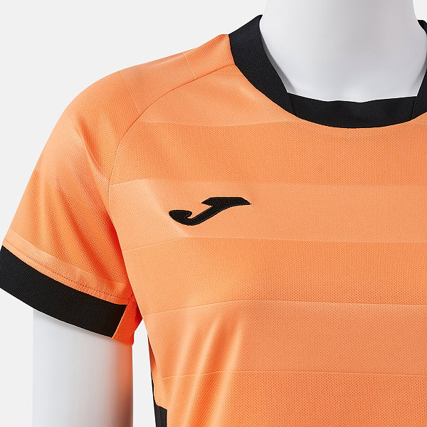 Joma Toletum VII Maillot Manches Courtes Femmes - Orange / Noir
