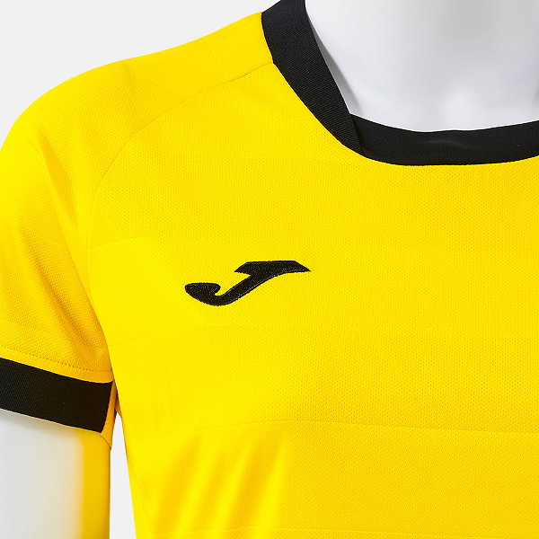 Joma Toletum VII Maillot Manches Courtes Femmes - Jaune / Noir