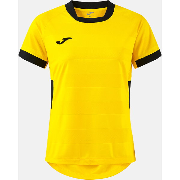 Joma Toletum VII Maillot Manches Courtes Femmes - Jaune / Noir
