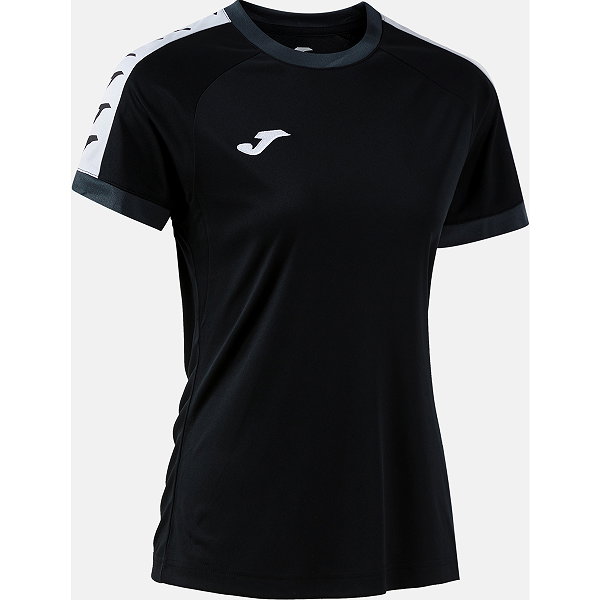 Joma Heroic Shirt Korte Mouw Dames - Zwart / Antraciet