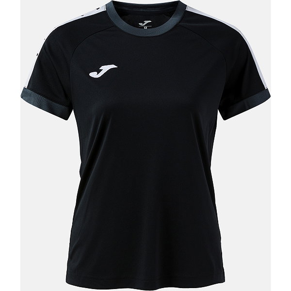 Joma Heroic Shirt Korte Mouw Dames - Zwart / Antraciet
