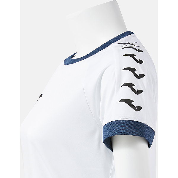 Joma Heroic Shirt Korte Mouw Dames - Wit / Marine