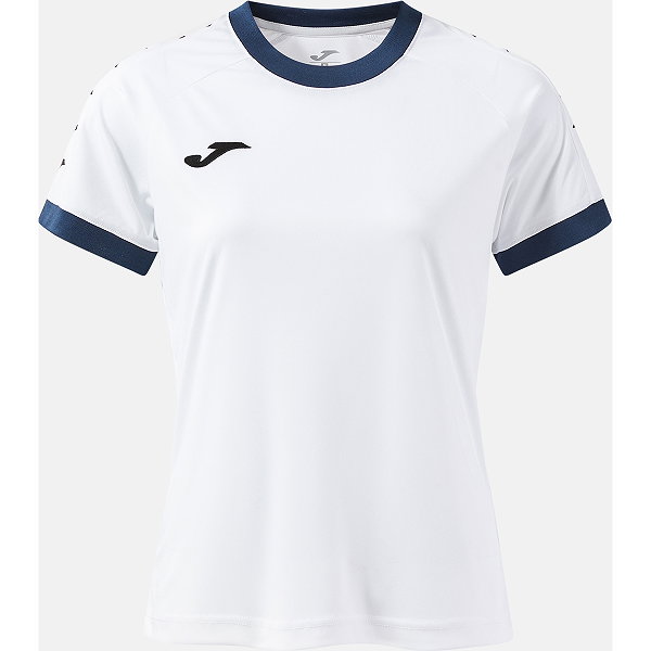 Joma Heroic Shirt Korte Mouw Dames - Wit / Marine