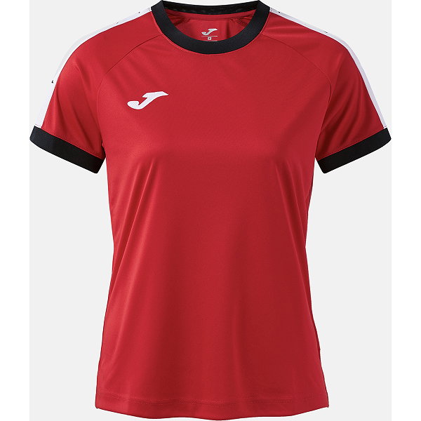 Joma Heroic Maillot Manches Courtes Femmes - Rouge / Noir