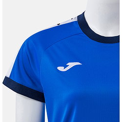 Voorvertoning: Joma Heroic Shirt Korte Mouw Dames - Royal / Marine / Wit