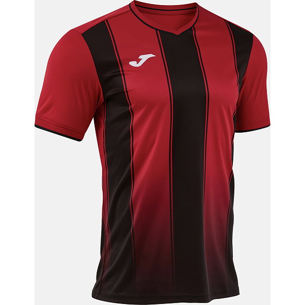Joma Tiger VIII Maillot Manches Courtes Hommes - Rouge / Noir