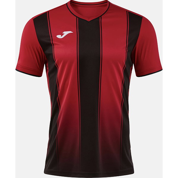 Joma Tiger VIII Maillot Manches Courtes Hommes - Rouge / Noir