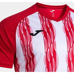 Présentation: Joma Inter V Maillot Manches Courtes Hommes - Rouge / Blanc