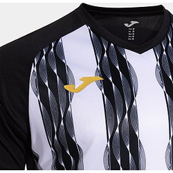 Voorvertoning: Joma Inter V Shirt Korte Mouw Kinderen - Zwart / Wit