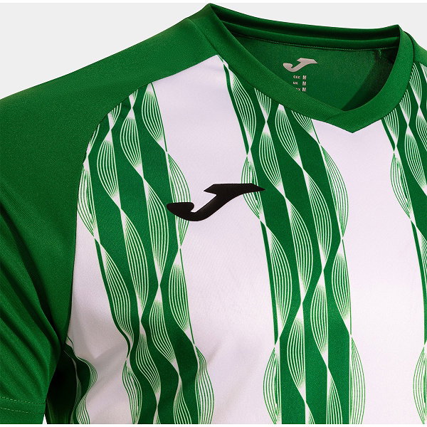 Joma Inter V Maillot Manches Courtes Enfants - Vert / Blanc
