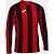 Joma Inter Classic Voetbalshirt Lange Mouw Kinderen - Rood / Zwart