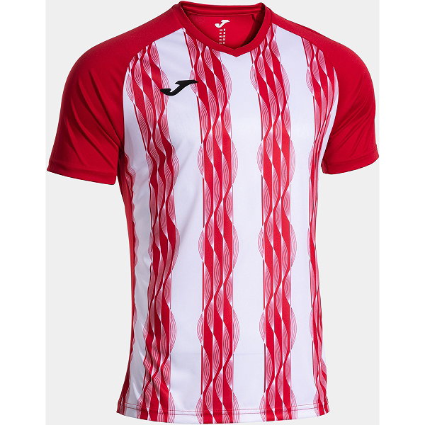 Joma Inter V Maillot Manches Courtes Enfants - Rouge / Blanc