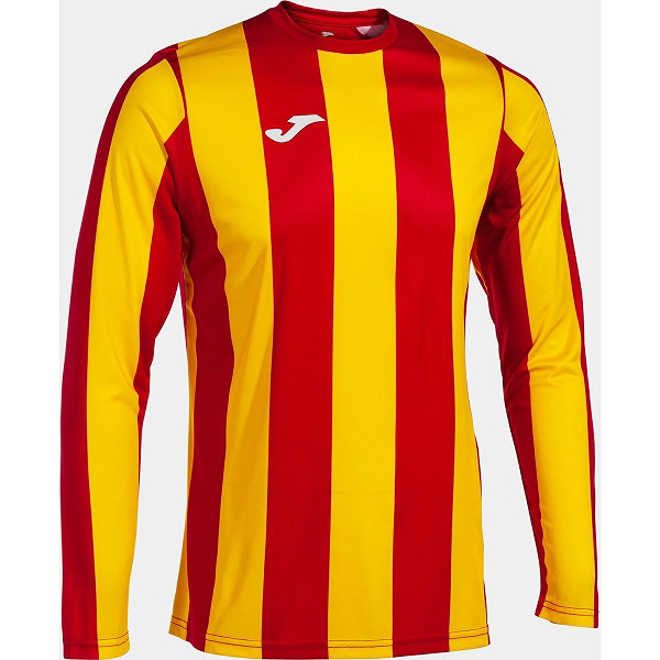 Joma Inter Classic Voetbalshirt Lange Mouw Kinderen - Rood / Geel