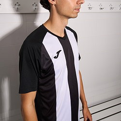 Présentation: Joma Inter IV Maillot Manches Courtes Enfants - Noir / Blanc