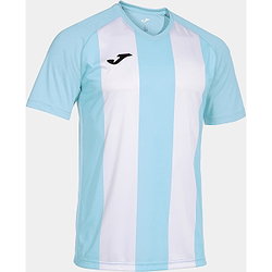 Joma Inter IV Maillot Manches Courtes Enfants - Bleu Ciel / Blanc
