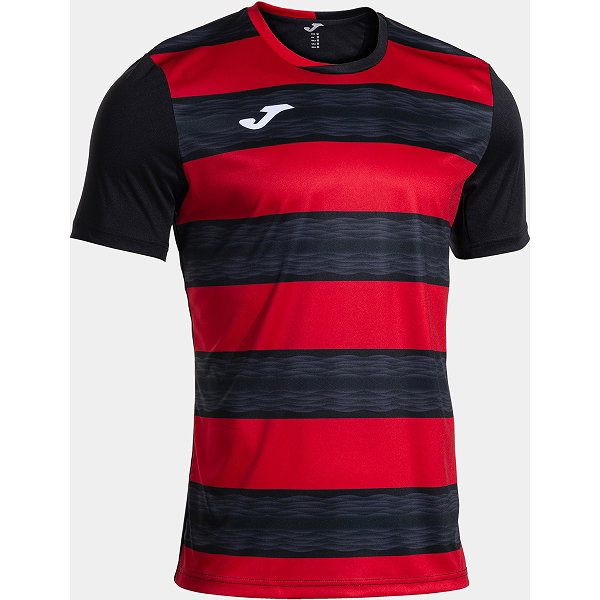 Joma Europa VI Shirt Korte Mouw Kinderen - Zwart / Rood