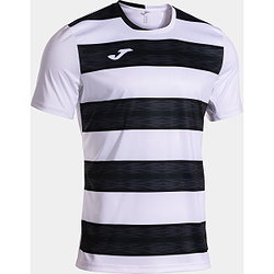 Joma Europa VI Maillot Manches Courtes Enfants - Blanc / Noir