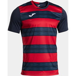 Joma Europa VI Maillot Manches Courtes Enfants - Marine / Rouge