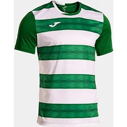 Joma Europa VI Maillot Manches Courtes Enfants - Vert / Blanc
