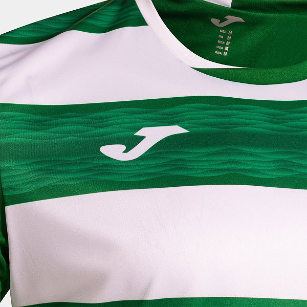 Joma Europa VI Maillot Manches Courtes Enfants - Vert / Blanc