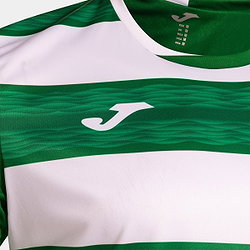 Présentation: Joma Europa VI Maillot Manches Courtes Enfants - Vert / Blanc