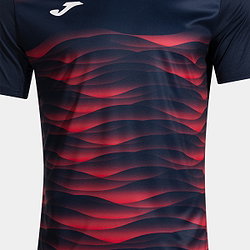 Vorschau: Joma Tiger VII Trikot Kurzarm Kinder - Marine / Rot