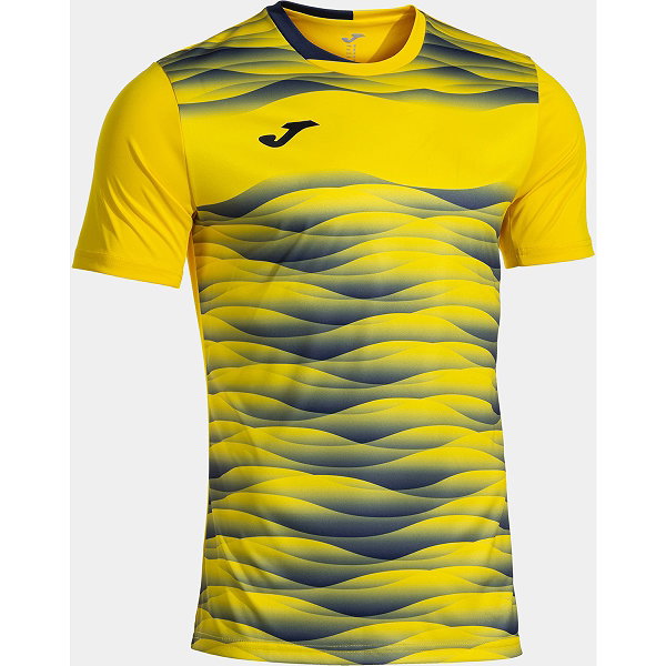 Joma Tiger VII Maillot Manches Courtes Enfants - Jaune / Marine