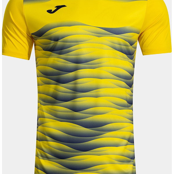 Joma Tiger VII Maillot Manches Courtes Enfants - Jaune / Marine