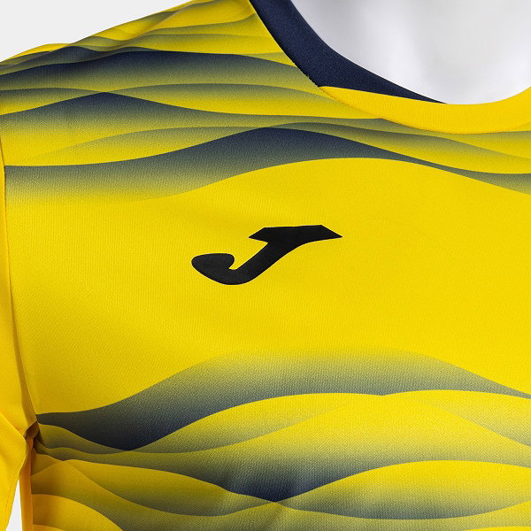 Joma Tiger VII Maillot Manches Courtes Enfants - Jaune / Marine