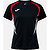 Joma Championship 20 Maillot Manches Courtes Femmes - Noir / Rouge