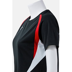 Présentation: Joma Championship 20 Maillot Manches Courtes Femmes - Noir / Rouge