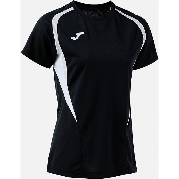 Joma Championship 20 Maillot Manches Courtes Femmes - Noir / Gris