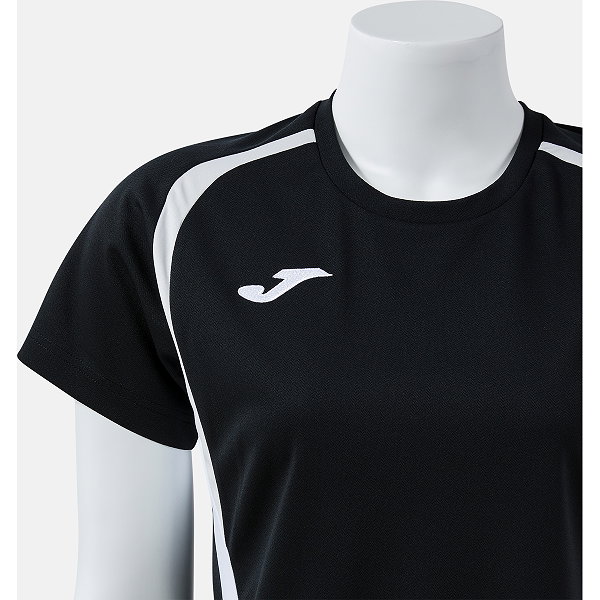 Joma Championship 20 Maillot Manches Courtes Femmes - Noir / Gris