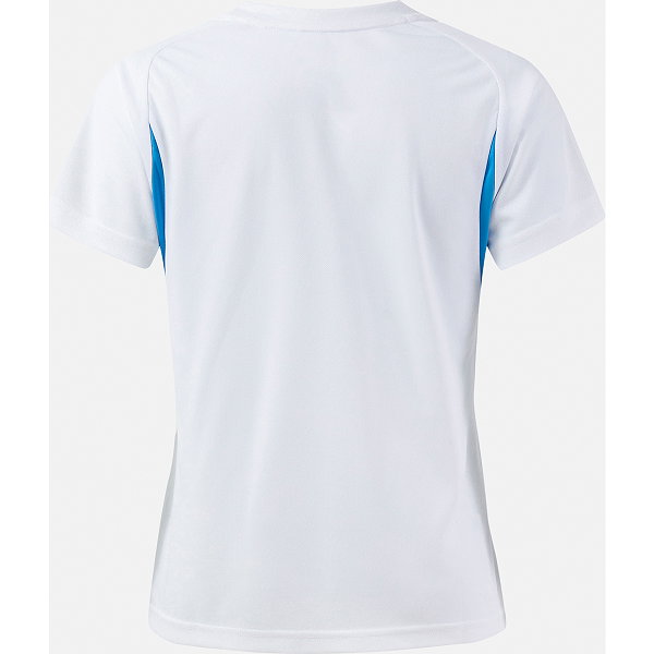 Joma Championship 20 Maillot Manches Courtes Femmes - Blanc / Marine / Fluor Turquoise