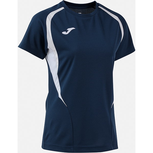 Joma Championship 20 Maillot Manches Courtes Femmes - Marine / Gris