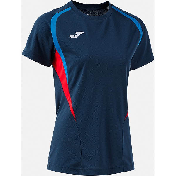Joma Championship 20 Maillot Manches Courtes Femmes - Marine / Royal