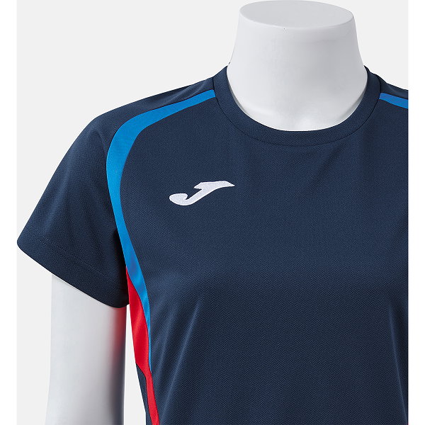 Joma Championship 20 Maillot Manches Courtes Femmes - Marine / Royal