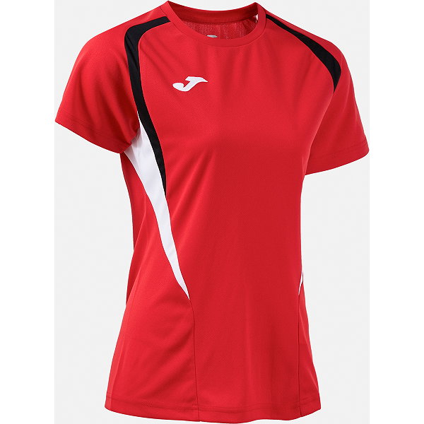 Joma Championship 20 Maillot Manches Courtes Femmes - Rouge / Noir