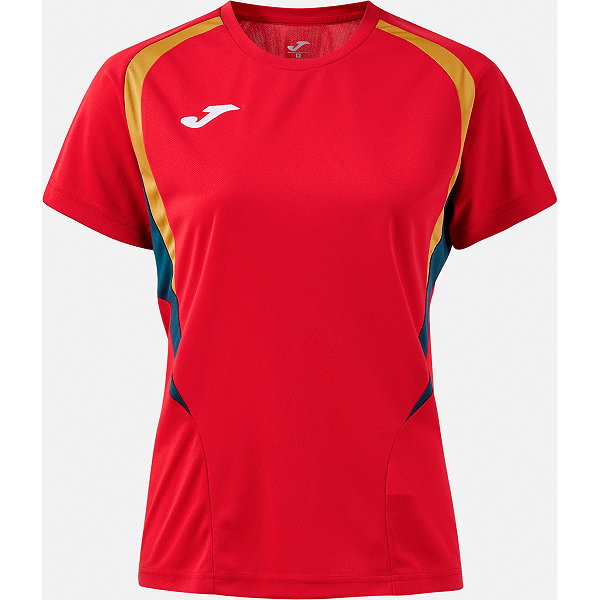Joma Championship 20 Maillot Manches Courtes Femmes - Rouge / Marine