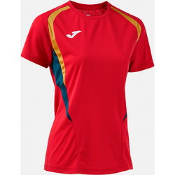 Présentation: Joma Championship 20 Maillot Manches Courtes Femmes - Rouge / Marine