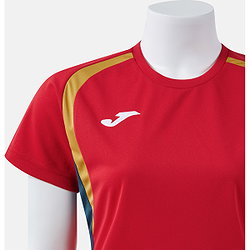 Présentation: Joma Championship 20 Maillot Manches Courtes Femmes - Rouge / Marine