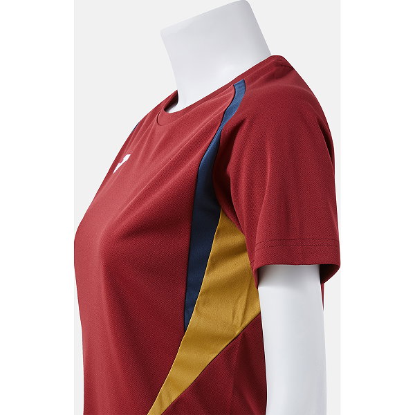 Joma Championship 20 Maillot Manches Courtes Femmes - Bordeaux / Marine / Or