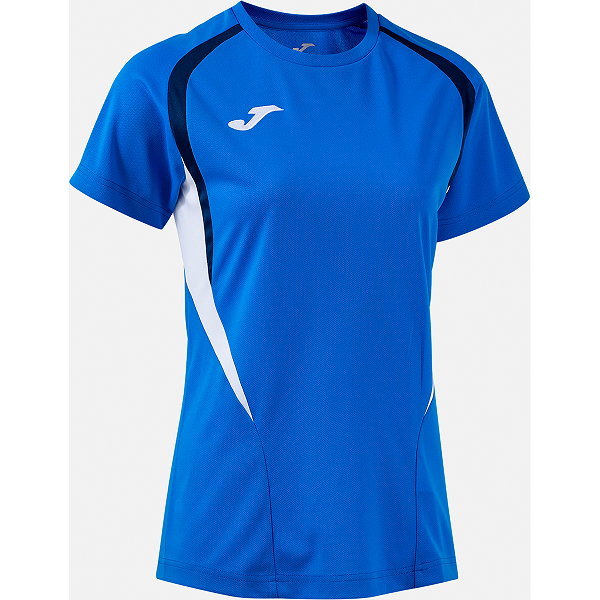 Joma Championship 20 Maillot Manches Courtes Femmes - Royal / Marine / Blanc