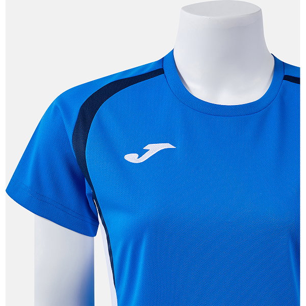 Joma Championship 20 Maillot Manches Courtes Femmes - Royal / Marine / Blanc