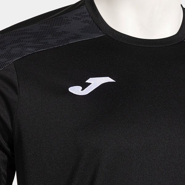 Joma Championship VIII Shirt Korte Mouw Kinderen - Zwart / Antraciet